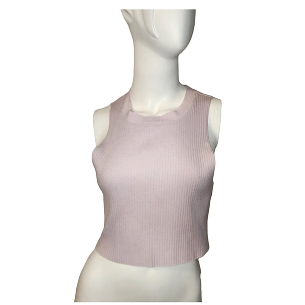 Juniors Aerie Ribbed Cropped Tank Top Size M